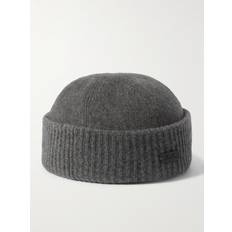 Loro Piana Beanies Loro Piana Logo-Appliquéd Storm System Cashmere Beanie Men Gray