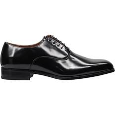 Leather Oxford Xposed 45, Black Xposed Mens Classic Polished Leather Upper Lace up Wholecut Oxford Shoes
