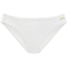 Sunseeker Textured Pattern Bikini Bottoms White