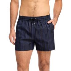 Paul Smith Men Swimwear Paul Smith Navy 'Shadow Stripe' Swim Shorts Blue