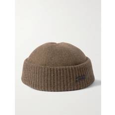 Loro Piana Beanies Loro Piana Logo-Appliquéd Storm System Cashmere Beanie Men Neutrals