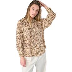 M Bluse Le temps des cerises Camicia stampata collo classico Taille - Beige