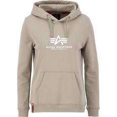 Alpha Industries Women Jumpers Alpha Industries Hoodie Damen New Basic Beige