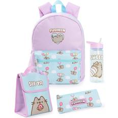 Pusheen purple printed 4 piece backpack set girls