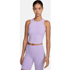 Nike Purple Tank Tops Nike One Fitted Dri-FIT Crop Tank - Naisten Toppi