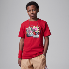 Boys T-shirts Jordan Air Big Kids' Dunk Comics T-Shirt in Red, 95D256-R78