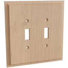 Electrical Accessories Designs of Distinction Double Light Switch Plate Alder