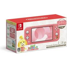 S/N RECORD, Switch Lite Console Coral with Animal Crossing Game: New Horizons Bundle Aloha