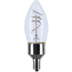 Light Bulbs Satco 4 Watt LED Flex Gray Coil Filament B11 Candelabra Base 2700K CCT 120 Volt, Glass in Clear E12/Candelabra Wayfair E12/Candelabra