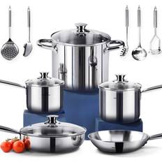 Homi Chef - Cookware Set with lid 14 Parts