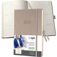 Beige Kalenders Sigel Weekagenda Conceptum A5 2025 Taupe Hardcover