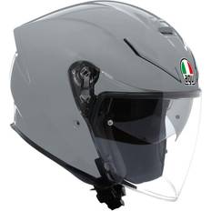 Beige Cascos de moto AGV Casco K5 Jet Evo Mono Nardo Grey Unisexo