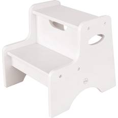 White Stools Kidkraft Wooden Two-Step Children's Stool with Handles