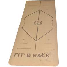 Fitness Esterilla de yoga de corcho Fit & Rack