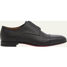 Christian Louboutin Laced Derby Christian Louboutin Men's Surcity Grained Leather Derby Shoes Black 44.5 EU11.5D US