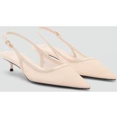 Shoes Mango Heeled mesh shoes white Women