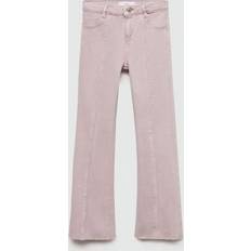 Barnkläder Mango Decorative Seam Flared Jeans - Rosa