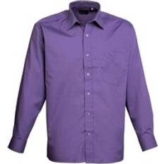 Purple Shirts Premier Poplin Long-Sleeved Shirt Purple in