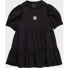 Black Dresses Givenchy Girl's 4G Cotton Tiered Dress, 12M-3 BLACK