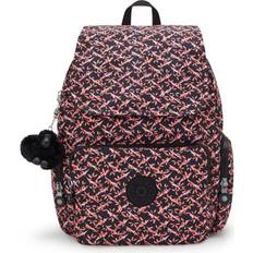 Kipling Backpacks Kipling Backpack City Zip S Dancing Bouquet Print Small Woman 100% Recycled Polyester