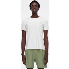 New Balance Tops New Balance Athletics Jacquard Short Sleeve T-shirt White Man