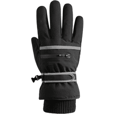 Nylon Gloves Sohindel Sold by: Winter Gloves For Men Women Cold Weather Gloves For Running Cycling Waterproof Snow Warm Gloves Touchscreen Finger-Black Ash