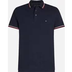 Tommy Hilfiger L Polo Shirts Tommy Hilfiger Men's Tipped Mens Slim Fit Polo Blue/Black 42/Regular