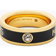 Marc Jacobs Ringar Marc Jacobs The Enamel Ring in Gold/Black