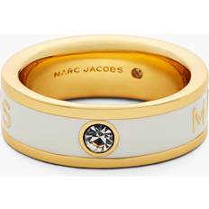 Marc Jacobs The Enamel Ring in Gold/Cream
