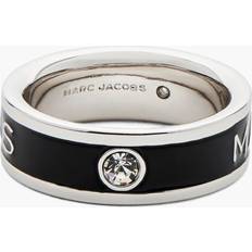 Marc Jacobs Ringar Marc Jacobs The Enamel Ring in Silver/Black