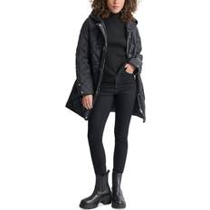 DKNY Toggle Quilted Jacket - Black