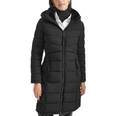 Calvin Klein Women Coats Calvin Klein Women's Hooded Puffer Coat Black