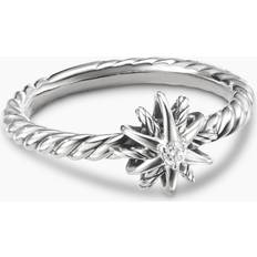 David Yurman Children Jewelry David Yurman Starburst Kids Ring in Sterling Silver with Center Diamond