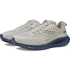 Saucony Ride 17 Dove/Navy Men's Shoes White 12.5 Medium