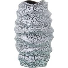 Grey Vases Alexandra House Living Grey Silver Ceramic Crackled 18 x 18 x 32 cm Vase