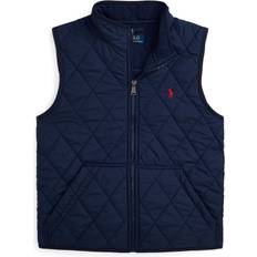 Blue Padded Vests Children's Clothing Polo Ralph Lauren Big Boys Quilted Fleece-Lined Vest Navy