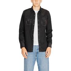 Replay Men Tops Replay Camicia Regular Fit Denim Western - Nero