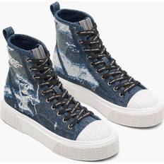 Marc Jacobs The Rip And Repair Denim High Top Sneaker in Punk Indigo