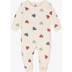 Indumenti da notte Petit Bateau Baby Girls Ivory Cotton Heart Print Romper 18 month