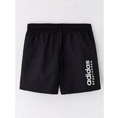 Adidas Black Swim Shorts adidas Boys Training Essentials Linear Vma Swimshorts Black/White, Black/White, 13-14 Years 13-14 YEARS