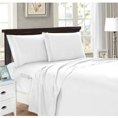 Elegant Comfort Elegant Comfort 4-Piece King Bed Sheet White