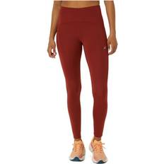 Rood - Vrouw Panty's Asics Road High Waist Tight Dames - Deep Red