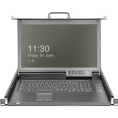 Switch KVM Digitus Console KVM LCD HD 17'' 16 Porte HDMI Tastiera Tedesca