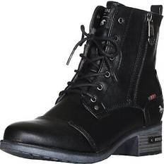 Mustang Stiefeletten Mustang Schnürstiefelette Damen schwarz