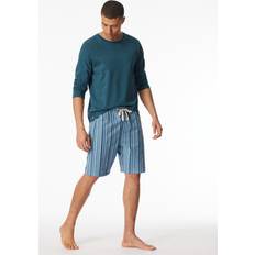 Hombre - Multicolor Pijamas Schiesser Pyjamashorts Mix & Relax für Herren Blau