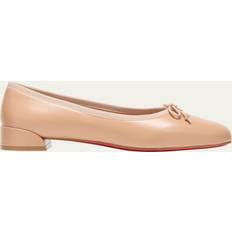 Christian Louboutin Pink Ballerinas Christian Louboutin Sweet Jane Leather Red Sole Ballerina Flats BLUSH 11.5B 41.5EU