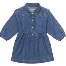 Boys Dresses Children's Clothing Wrangler Girls' Midi Babydoll Dress 4T Denim