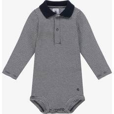 Petit Bateau Bodysuits Children's Clothing Petit Bateau Baby Boys Navy Blue Cotton Striped Bodysuit 36 month