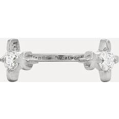 Vivienne Westwood Women Rings Vivienne Westwood Hortense Twin Ring Silver Unisex