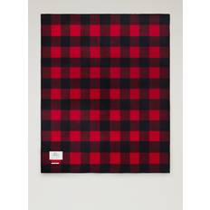 Woolrich Double-Face Buffalo Check Blankets Red